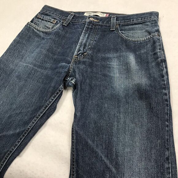Y2K LEVIS 527 Low Boot Cut Jeans Men 34x34 Distress Denim Blue Cowboy Western - Picture 5 of 16